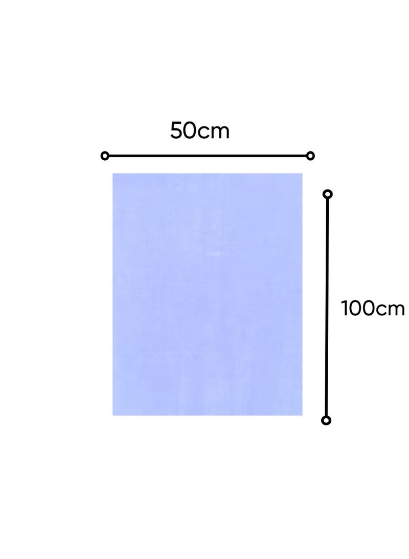 Blueberry Pack of 4 - Hand Towel -100% cotton Medium Size (50x100 cm) Highly Absorbent And Super Durable, Color - White - Image 2