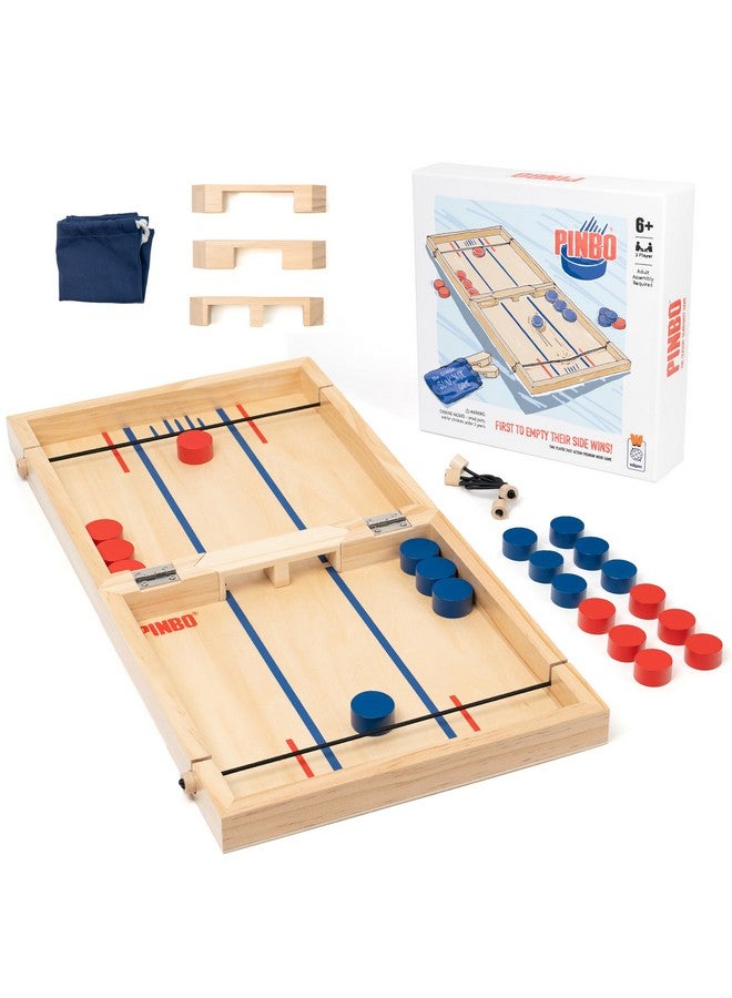 PINBO : The Classic Slingshot Game - Fast Action Two Player Foldable Game For Ages 6 And Up. Spare Parts Included - Image 1