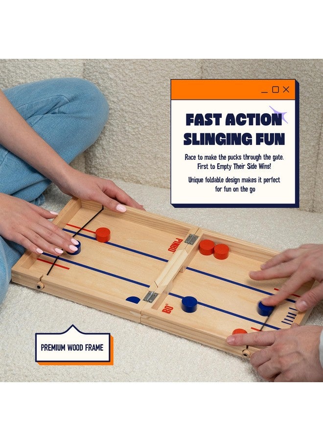 PINBO : The Classic Slingshot Game - Fast Action Two Player Foldable Game For Ages 6 And Up. Spare Parts Included - Image 3