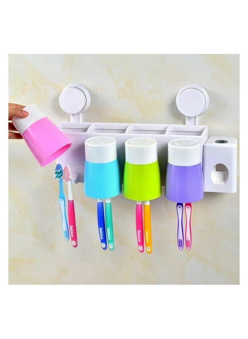 Automatic Toothpaste Dispenser & Toothbrush Holder  Space Saving MultiFunctional Bathroom Organizer - pzsku/ZA17619F9C70D3DD091E3Z/45/_/1733660359/937e71ff-1b98-40ae-880f-be03db7b2427