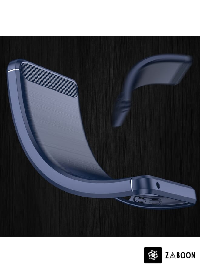 Zaboon غطاء حماية لهاتف OPPO K10 بتصميم منسوج من ألياف الكربون TPU - Image 4