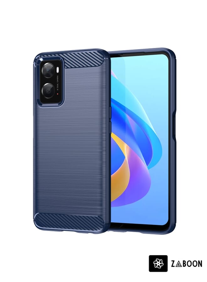 Zaboon غطاء حماية لهاتف OPPO K10 بتصميم منسوج من ألياف الكربون TPU - Image 1