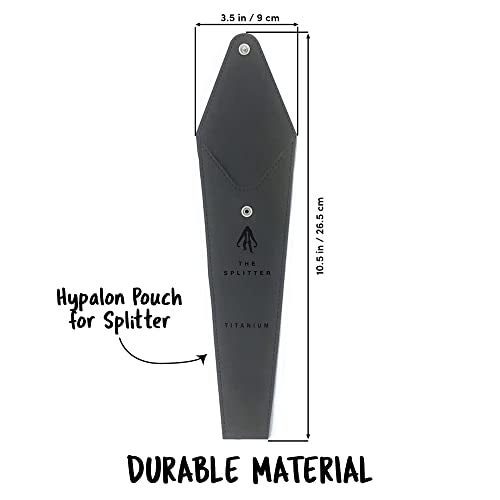 FULL WiNDSOR - SPLITTER Hypalon Pouch - Portable Utensils Case for Travel, Camping, Lunch - Waterproof, Pocket-Sized Holder for Cutlery, Chopsticks, Spork, Tongs - Black, Compact Size - Image 3