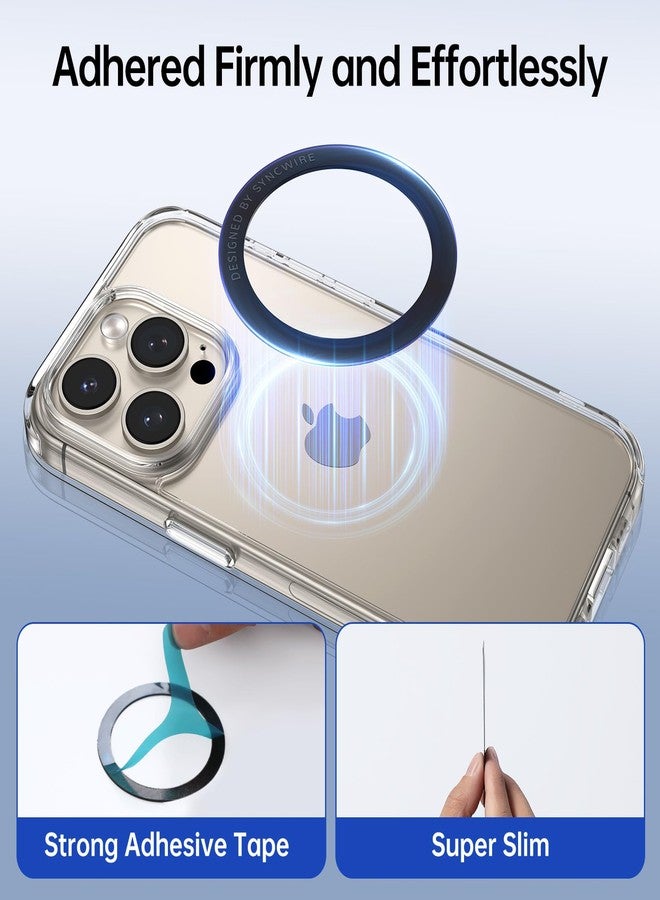 Syncwire Magnetic Metal Ring(3 Pack), Compatible with MagSafe Sticker, Support Wireless Charging, Universal Magnetic Conversion Kit for iPhone, Galaxy, All Phones & Standard Cases - Image 5