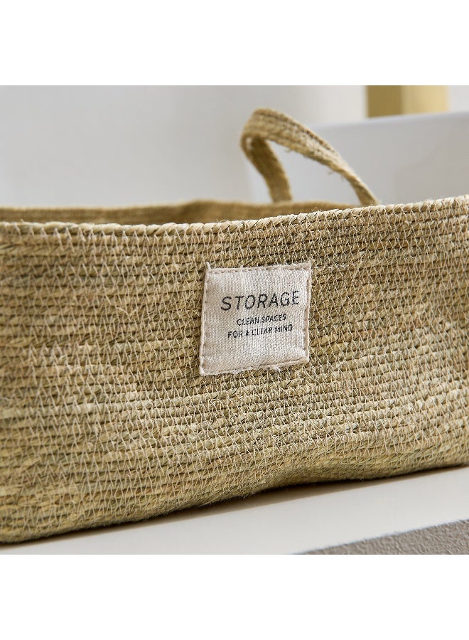Home Box Bella Sabai Square Storage Basket with Patch - 21x21x10 cm - Image 3