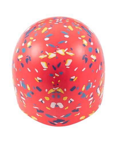 Arena Unisex Adult Poolish Molded Silicone Swim Cap for Women and Men Fitness Swimmers Intensive Training Durable Soft Elastic Bathing Flat Cap Confetti Red - Image 3