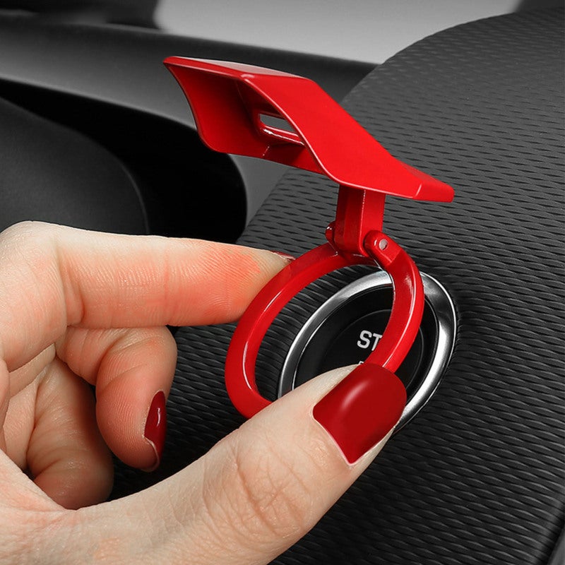 Engine Start Stop Button Cover Zinc Alloy Zinc Alloy Push Start Button Cover - Exquisite Workmanship Flip Design Ignition Key Switch Cover for Most Cars - Image 5