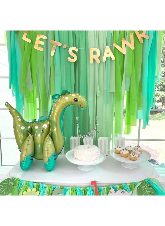 PartyWoo Crepe Paper Streamers 4 Rolls 328Ft, Pack Of Crepe Paper Pearl Green Party Streamers, Crepe Paper For Birthday Decorations, Party Decorations, Baby Shower Decorations (1.8 In X 82 Ft/Roll)  - Image 4