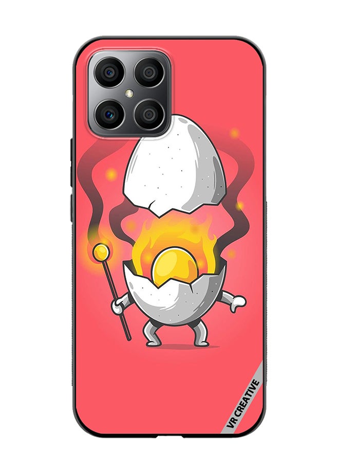 VR CREATIVE Protective Case Cover For Honor X8 Cute Fire Egg Design Multicolour