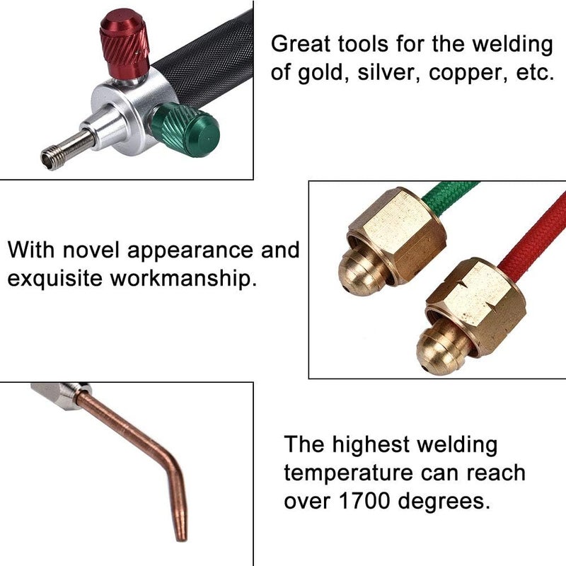 klarako Little Torch Soldering Welding with 5 Tips, Jewelry Oxygen Torch, Jewelry Processing Equipment Welding Gun Fit - Image 4