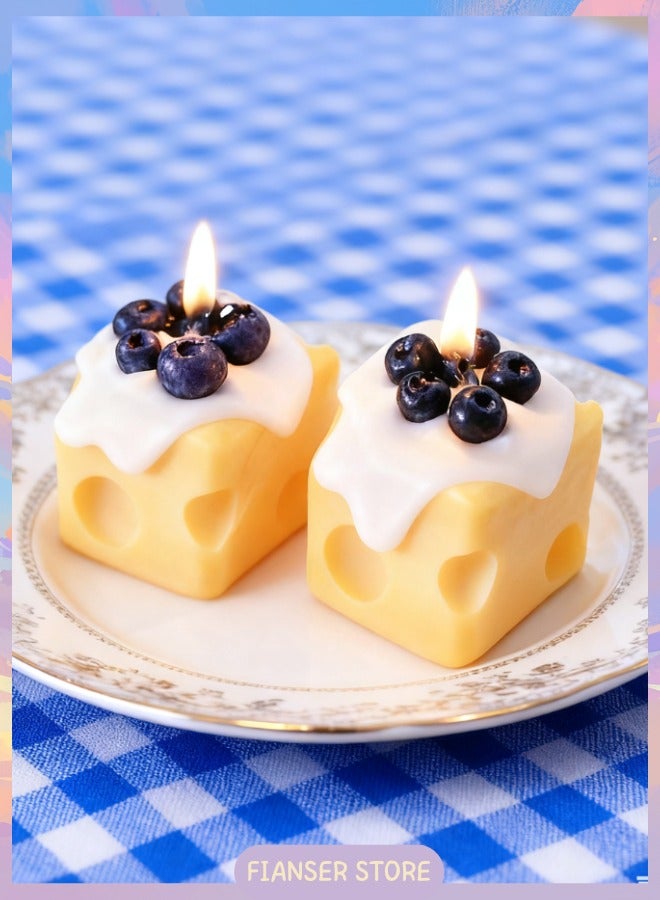 Candles Handmade Blueberry Cheese Home Scented 5 Hours Fragrance Aromatherapy Gift Wax Natural Soy Stress Relief Luxury Wedding Bathroom Birthday Yoga Anniversary