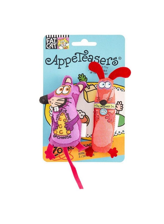 Doskocil Bamboo Pet CAM650027 2-Pack Fat Cat Appeteasers Catnip Cat Toy