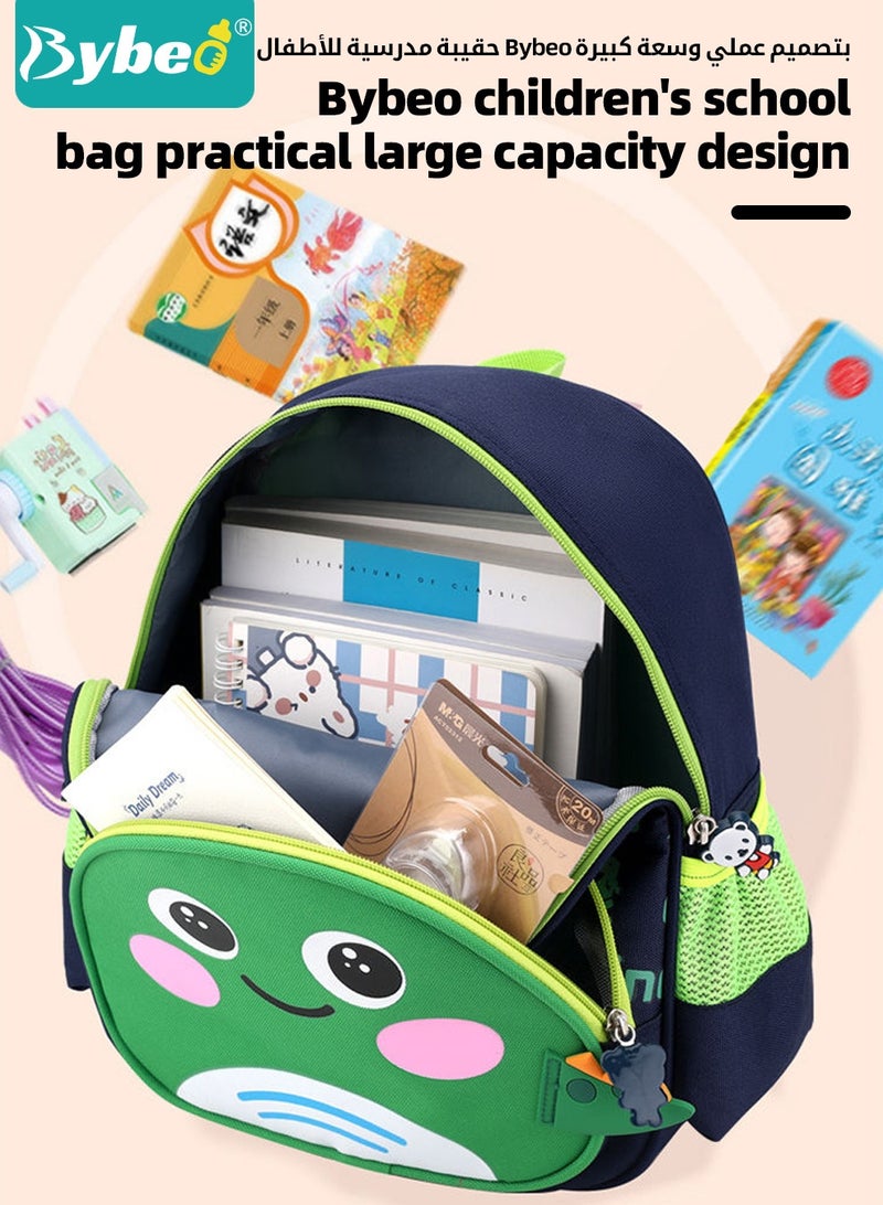 بيبو حقيبة ظهر للأطفال، حقيبة مدرسية للأطفال الصغار، حقيبة يومية صغيرة للأطفال، حقيبة روضة أطفال، حقيبة سفر كرتونية لطيفة للأولاد والبنات، مثالية لرياض الأطفال، السفر، والمدرسة. - Image 5