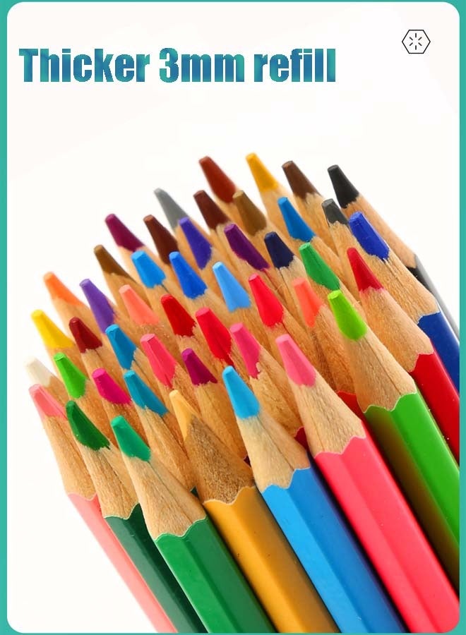 Generic 72 Count Colored Pencils for Adult Artists kids Coloring Books, Soft Core, Ideal for Drawing Blending Shading,Color Pencils Set, Gift for Adults Kids Beginners  - Image 4