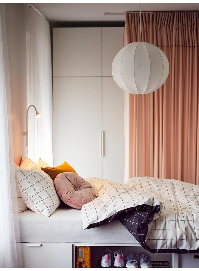 Zaboon Pendant lamp shade, round white, 50 cm - Image 4