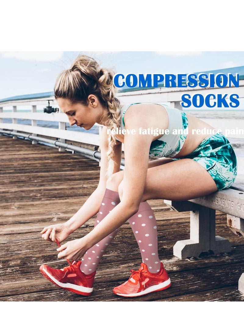 Excefore Copper Compression Socks for Women and Men(4 Pairs)-Best Support Running, Athletic, Nursing, Travel, Hiking  - Image 3
