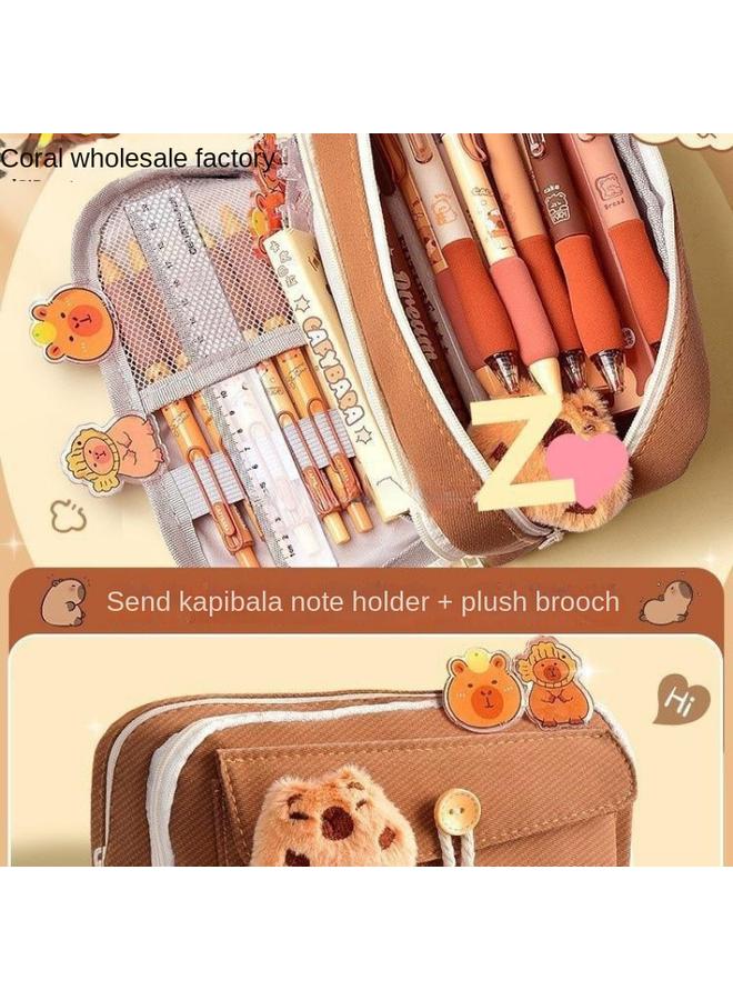 Bluejw Kapibala Capybara Stationery Suit Gift Bag Gift Box Hand Account Hand Account Kapibala School Opening Gift Box - Image 5