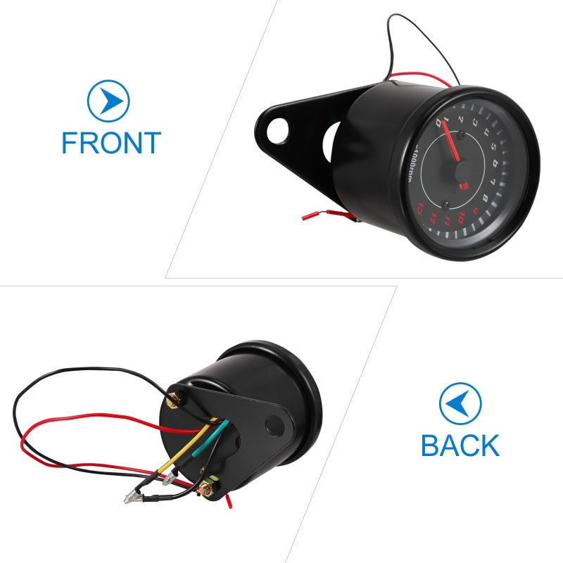LED Motorcycle Speedometer with Backlit Display Gauge for Motorbike Modification - Image 4