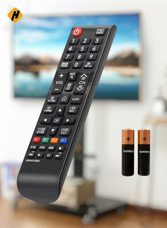 HuHa BN59-01303A Remote Control for Samsung TVs – Compatible with Multiple Samsung Models – Battery Included - Image 2