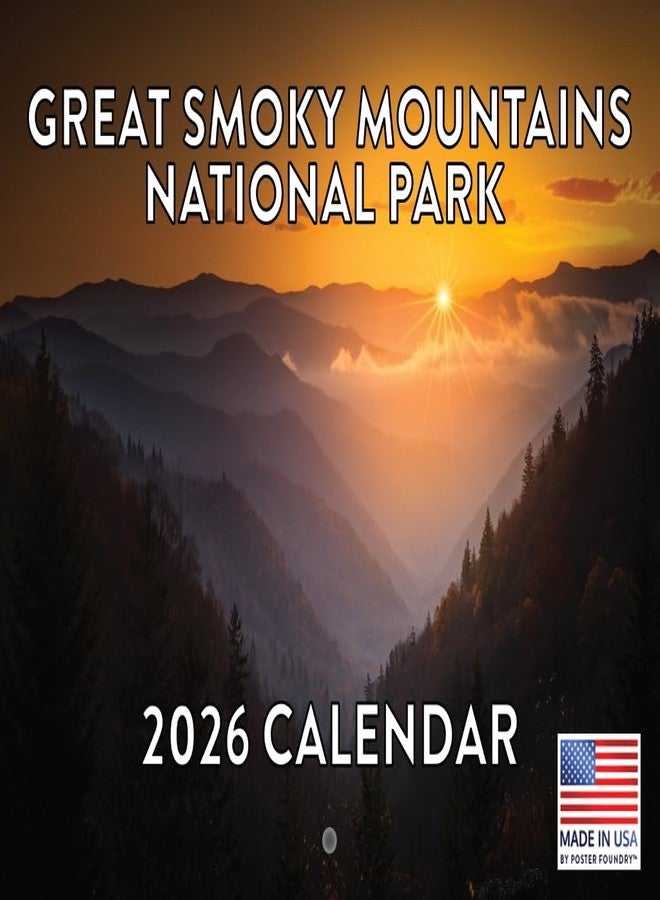 Poster Foundry Great Smoky Mountains Calendar 2026 Tennessee Blue Ridge Monthly Wall Calender 12 Month | American Made In The USA - Image 1