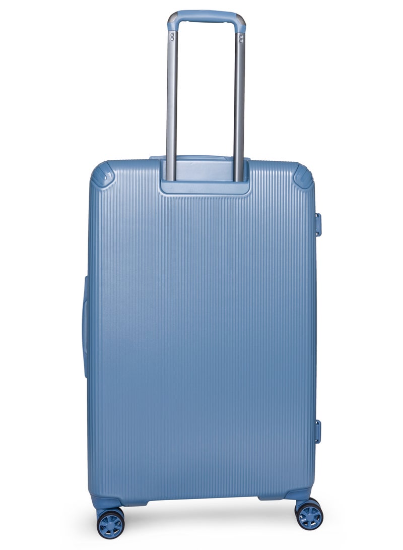 GIORDANO Giordano TitanX 28-Inch Check-In Luggage – Large Hard Shell Trolley Suitcase with Extra Secure Lock, Expandable Luggage Design, 360° Double Spinner Wheels, Lightweight Unbreakable Travel Bag – Blue - Image 5