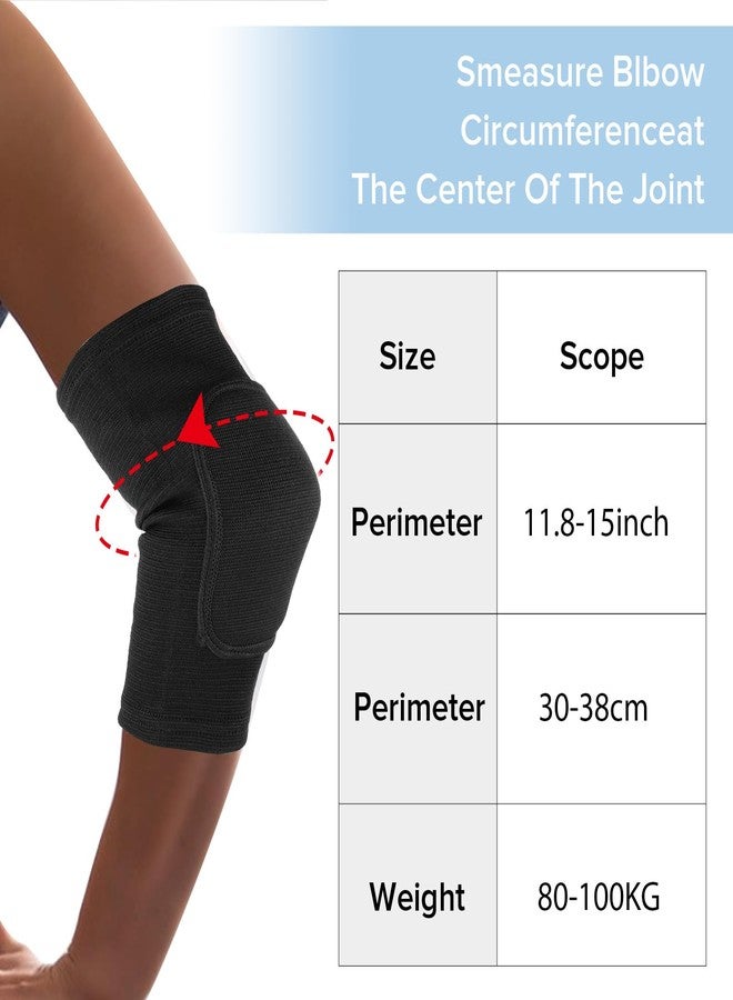 COMNICO Elbow Brace Sponge Fitness Elbow Support Compression Sleeve Breathable Anti-Collision Protective Arm Pads Strap Band for Workouts Tendonitis Arthritis Tennis Volleyball Basketball Golfers(M) - Image 3