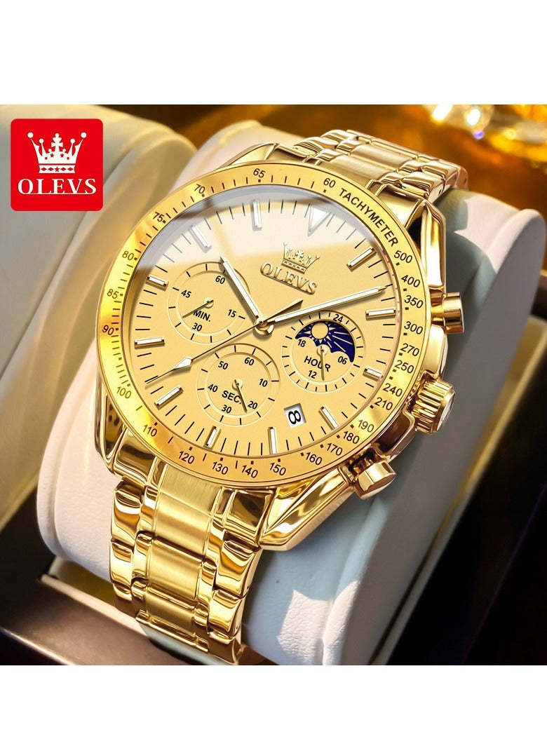 أوليفز ساعات رجالية كوارتز ستانلس ستيل مقاومة للماء 3618 - Image 1