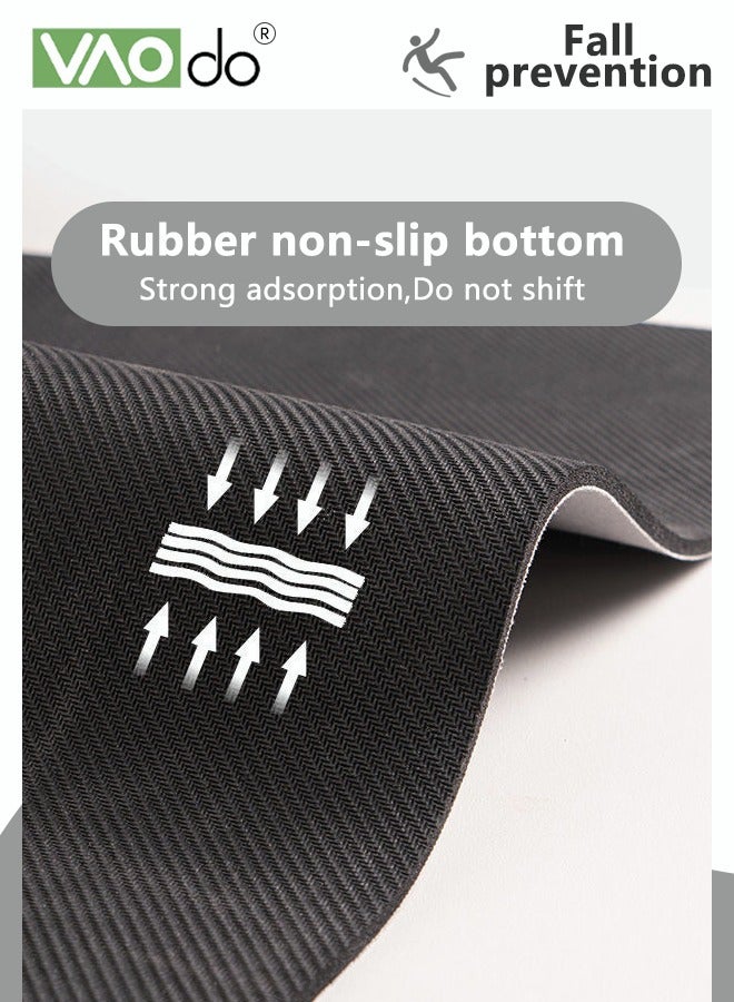 VAOdo Non-slip Bath Mat, Checker Printed Area Mat, High Absorbent Non-mold Floor Mat for Kitchen Bathroom Entry 40*60CM - Image 5