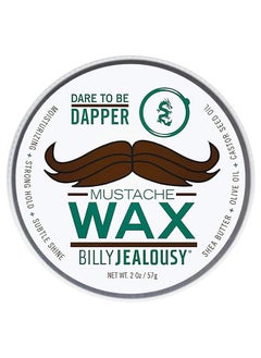 Billy Jealousy Billy Jealousy Bulletproof Strong Hold Mustache Wax, Conditioning Travel-Friendly Styling Product with Woodsy Lavender, Tropical Fruit, and Oak Moss Scent, 2 Oz  - Image 1