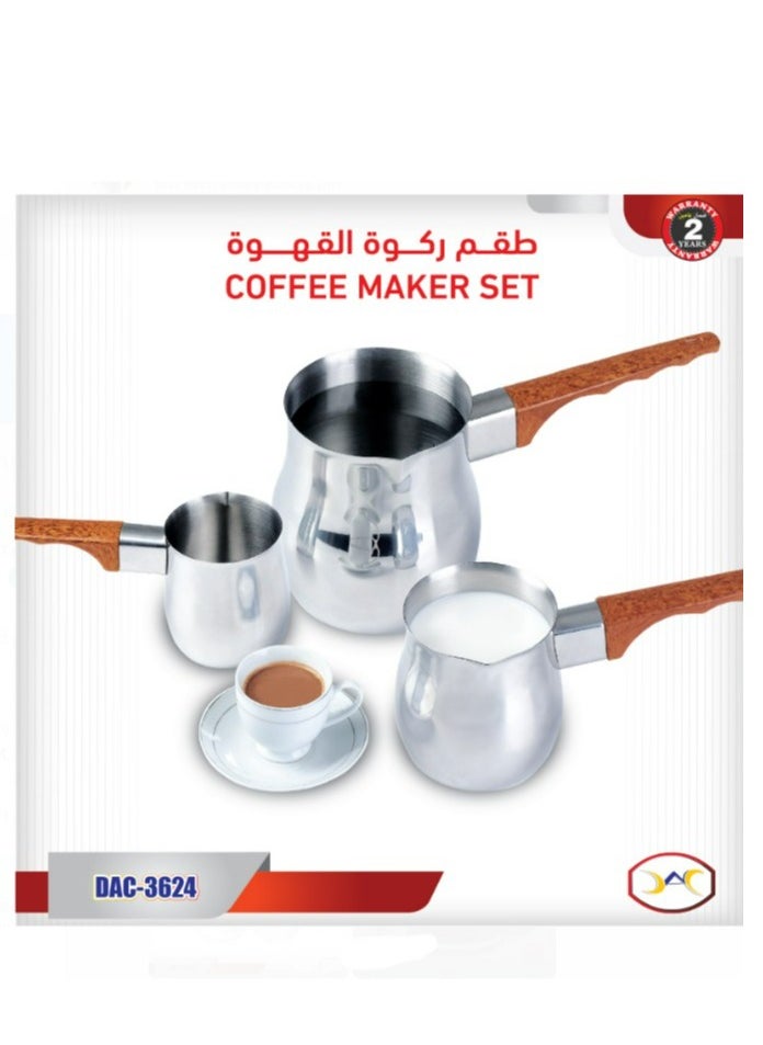 Dac Coffee maker set Silver 