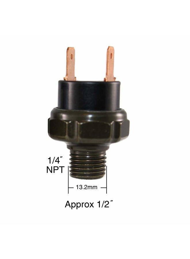 CompStudio 120-150 PSI Air Pressure Switch Tank Mount Type Thread 1/4" NPT 12V/24V for Train/Air Horn 1/4inch - Image 2
