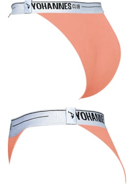 Yohannes Club Yohannesclub, Women, Elastic Band Brazilian Panties, 2-Pack, Salmon, Lilac  - Image 5