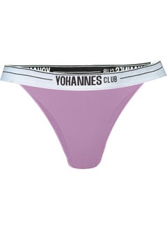 Yohannes Club Yohannesclub, Women, Elastic Band Brazilian Panties, 2-Pack, Salmon, Lilac  - Image 2