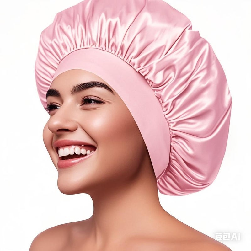 Wide-Brimmed High Stretch Moon Turban Nightcap Women'S Chemotherapy Cap Hair Care Hat Salting Color Shower Cap - Image 3