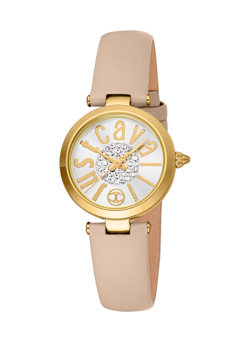 Just Cavalli - Women's Round Shape Leather Wrist Watch JC1L280L0025 - 28 Mm - Image 1