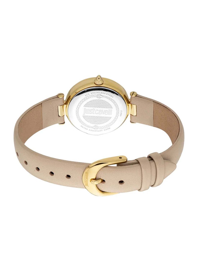 Just Cavalli - Women's Round Shape Leather Wrist Watch JC1L280L0025 - 28 Mm - Image 1