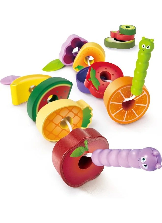 هيب Hape Wooden Caterpillar Fruit Feast Set