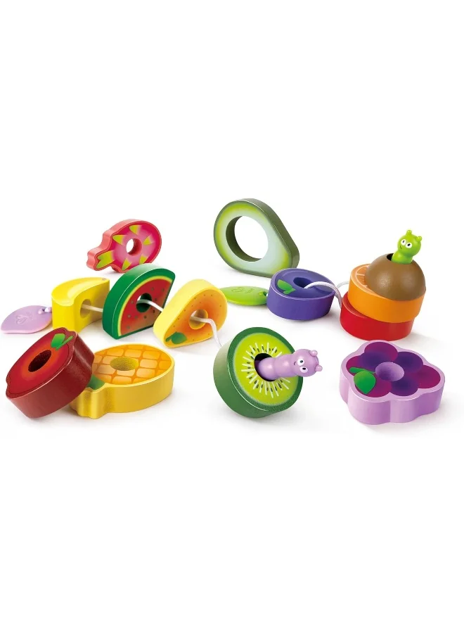 هيب Hape Wooden Caterpillar Fruit Feast Set