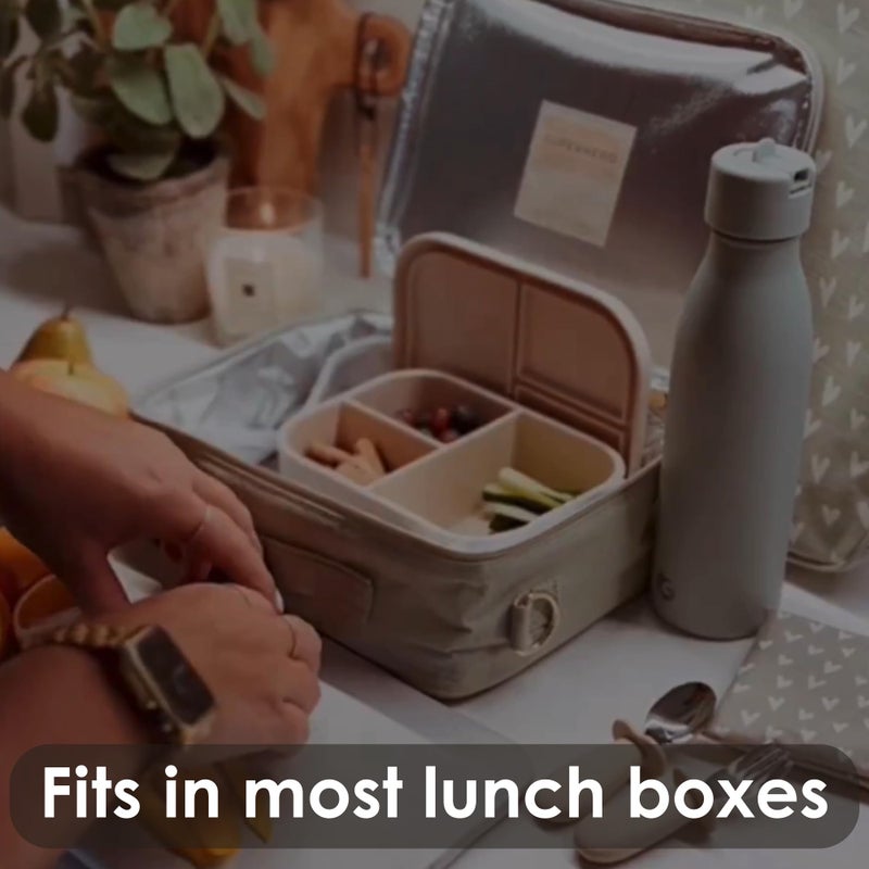 Ali+Oli Silicone Bento Box (Blue) Lunch Box for Kids, Toddlers, Preschoolers & Adults | BPA-Free and Spill-Proof | Ideal for School, and On-the-Go Meals| Perfect for Lunch, Snacks, and Meals - Image 5