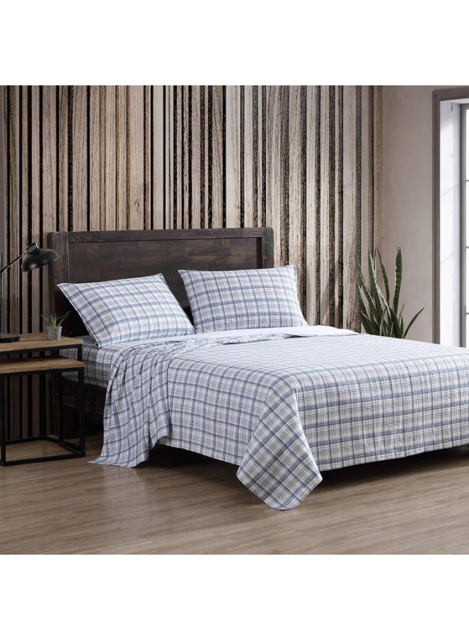 Eddie Bauer - Flannel Sheets Queen Size, Anti-Pilling & Wrinkle Resistant Cotton, Touchably Soft for All-Season Comfort - Bed Sheets with Matching Pillowcases & Fitted Sheet (Beacon Hill Ivory) - Image 5