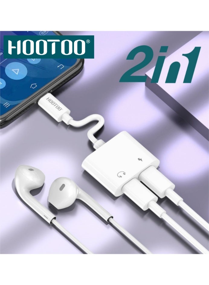 هوتو محول HOOTOO USB-C مزدوج لتوصيل وشحن سماعتين أو أجهزة متعددة بسرعات عالية وجودة صوت ممتازة – تصميم مرن ومثالي للهواتف والتابلت واللابتوب محول HOOTOO تايب سي مزدوج 2 في 1 للشحن والاستماع معًا – أداء سريع وتصميم مرن مثالي للسفر والاستخدام اليوميمحول متعدد المنافذ من USB-C إلى منفذ سماعة USB-C ومنفذ شاحن USB-C بتوافق واسع للاجهزة 2 في 1 محول تايب سي محول سماعه محول شاحن مع سماعه مخرج سماعه وصوت مخرج مخرج صوت مخرج شاحن - Image 2
