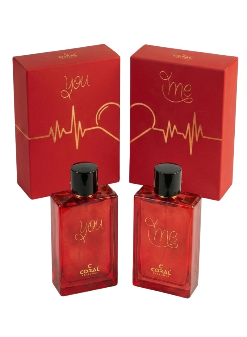 ESEENVAN عطر كورال أنت وأنا - عرض 2 قطعة 80 مل - Image 1