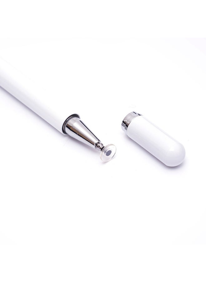 Loquat Tablet Painting Stylus Mobile Phone Touch Screen Touch Pen Disc Cloth Head Two-in-one Metal Touch Pen Manufacturer Supply-Color:Red  - Image 3