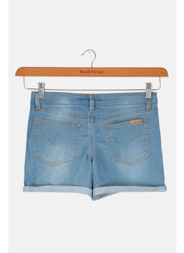 Joe's Kids Girl Washed Denim Short, Blue  - Image 2