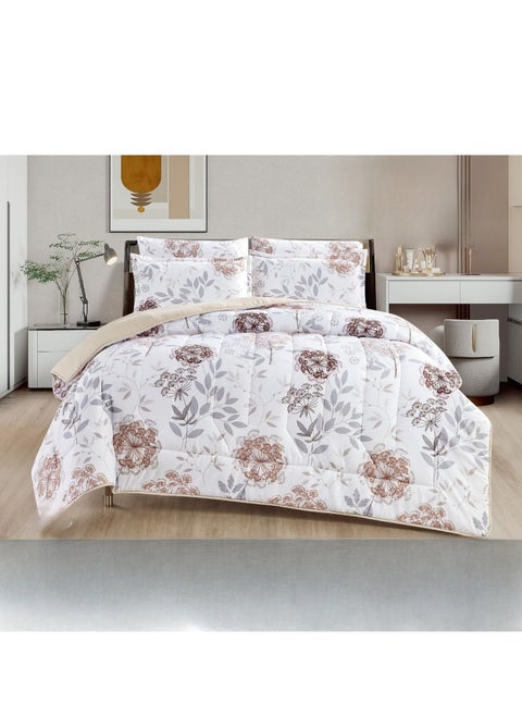 Double-sided comforter set, 6-piece mattress, fixed medium filling, king size