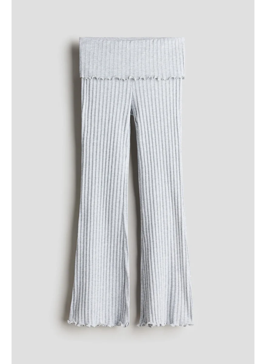 اتش اند ام Flared Jersey Trousers
