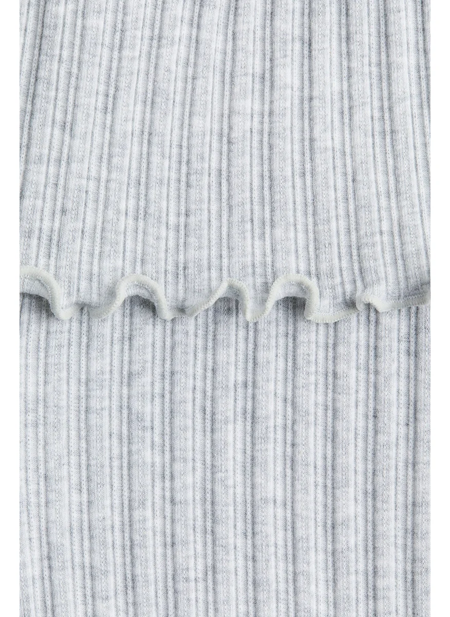 اتش اند ام Flared Jersey Trousers