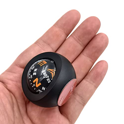 KanPas V28 Mini Automotive Dashboard Car Ball Compass (Black) - Image 5