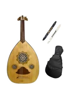 Al-Karz Music Premium Oud for Beginners with Oud Bag and 2 Pyramid Picks 