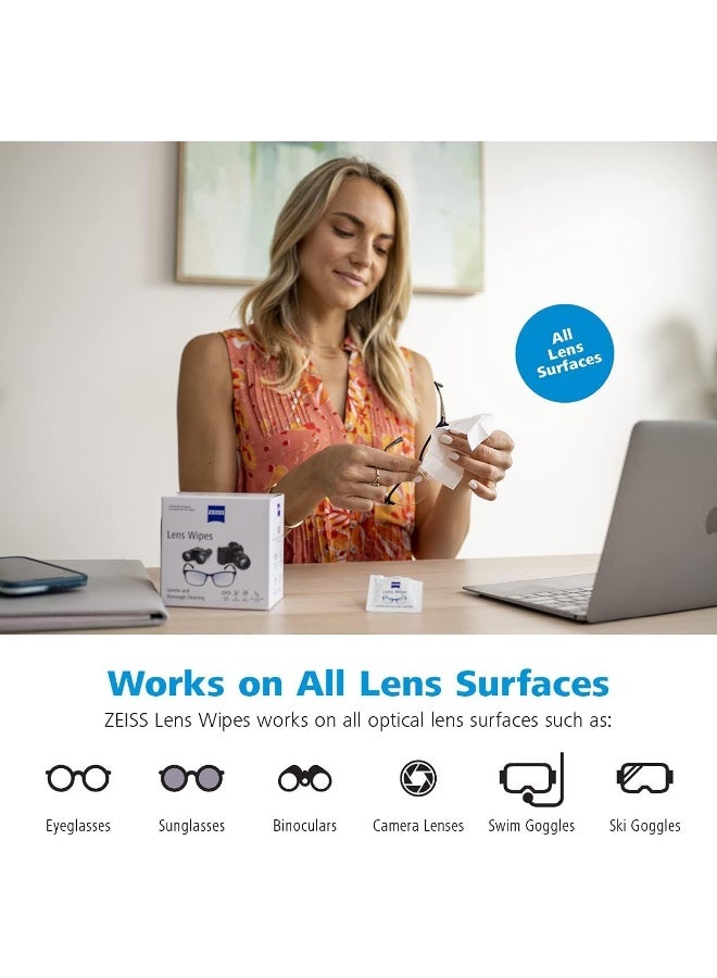 Zeiss Pre-Moistened Lens Cloths Wipes 200 Ct (3 Pack) - Image 4